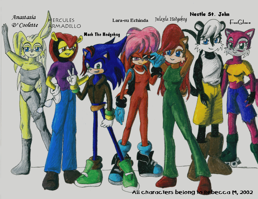 The kids of Sonic, Knux, and others