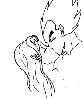 Me and Vegeta kissing