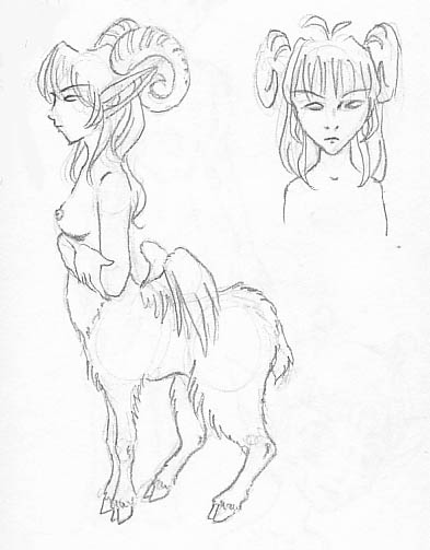 Goat Centaur Woman