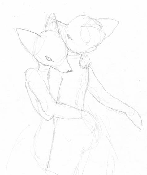Fox embrace