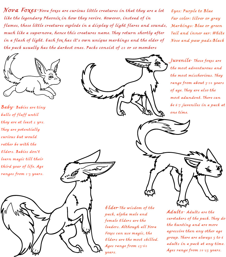 Nova Fox species sheet
