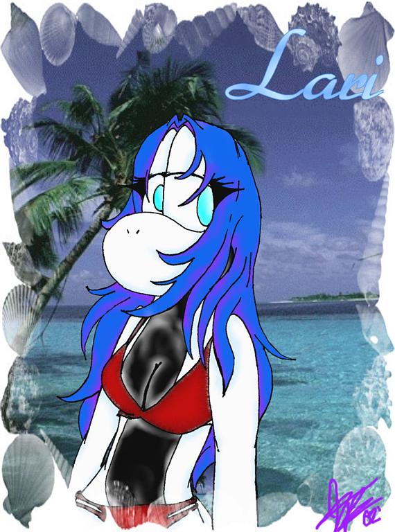 Lari's lookin' sexy, eh?