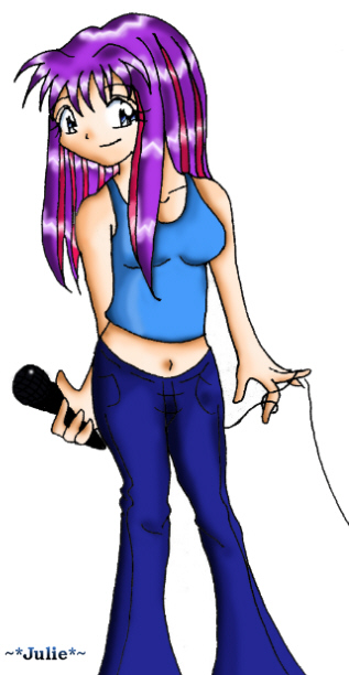 Julie Singing (Coloured)