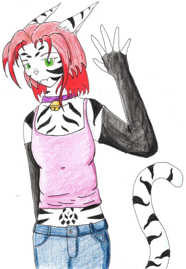 Cat girl colored