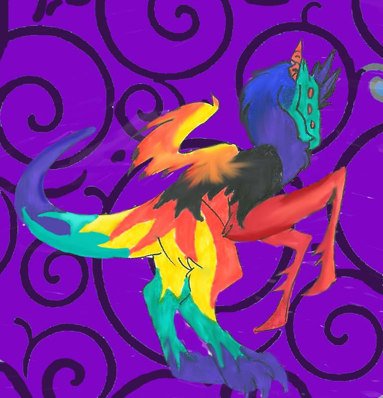 Colourful Crowe Dragon