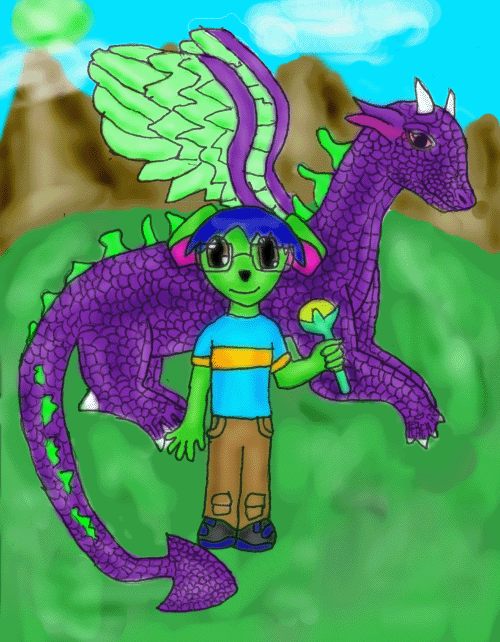 Mini Ed With a Dragon