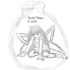 A fairy trapped in a bottle