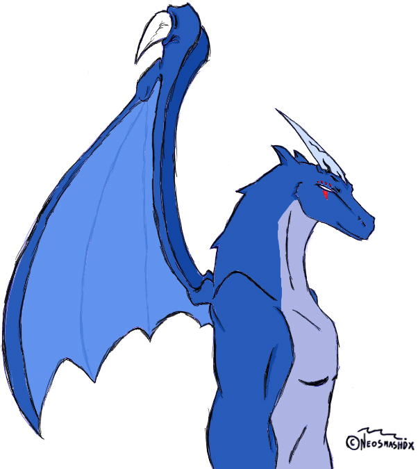 A blue dargon