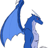 A blue dargon