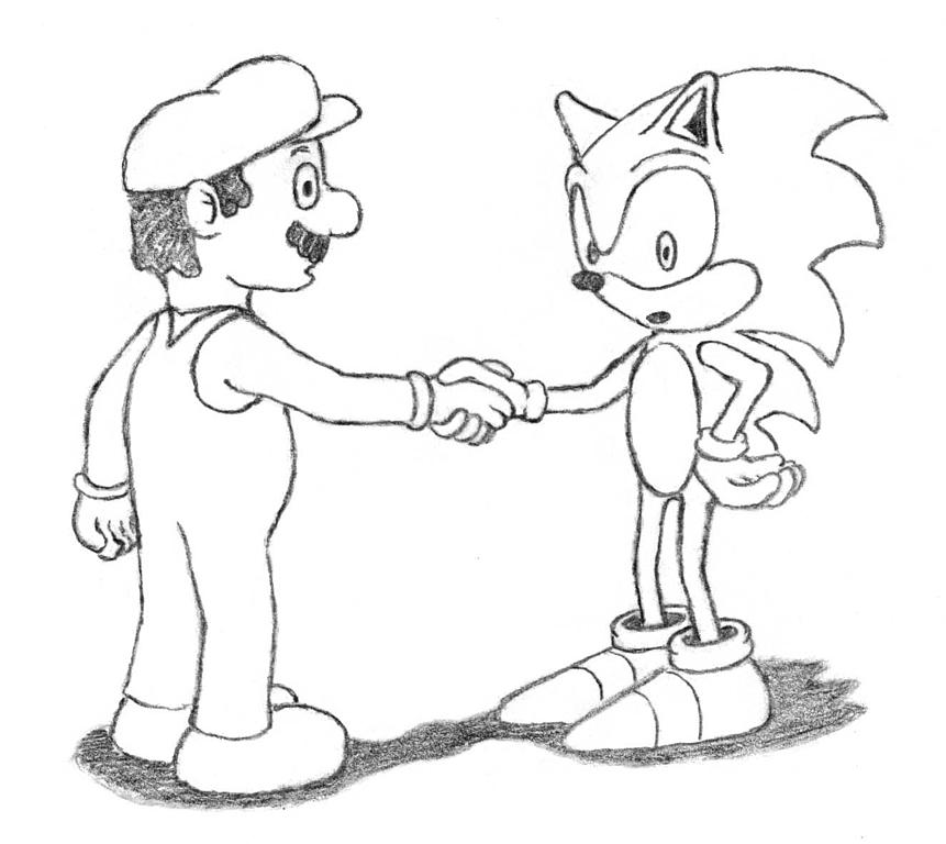 A Truce between Sonic and Mario