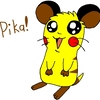 Pikachu as a Hamster