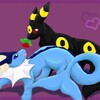 Umbreon and Vaporeon in love ^_^
