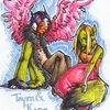 Marker scribble of Taym and Nekane