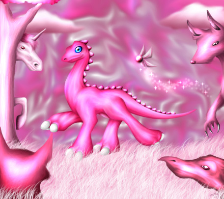 Pink Little Dinosaur