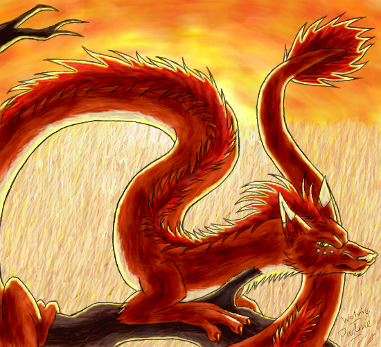 Fire Wolf Dragon