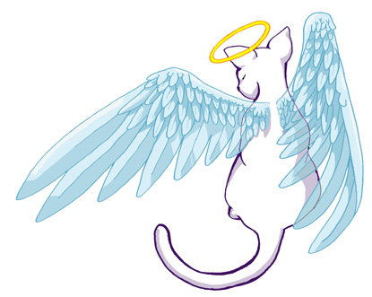 Angel Kitty Mascot