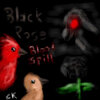 Black Rose Blood Spill - Oekaki Pic